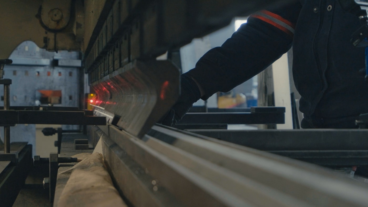 Industrial maintenance engineer on a production line